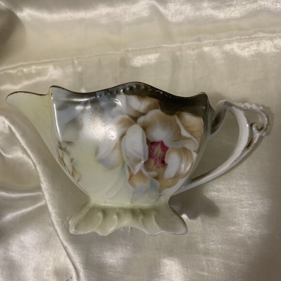 R S Prussia. Small Creamer. Floral Design. Vintage. Made in Germany. AL - Picture 1 of 7
